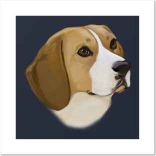 Beagle in Portrait Posters and Art